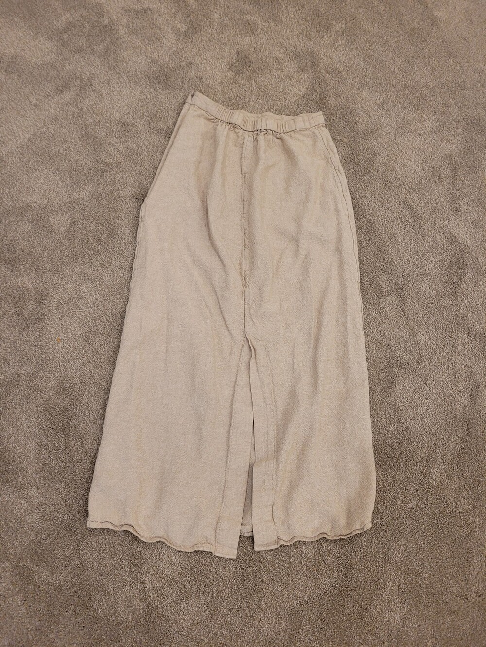 Old Navy Beige Linen Maxi Dress Size XS - Picture 8 of 8